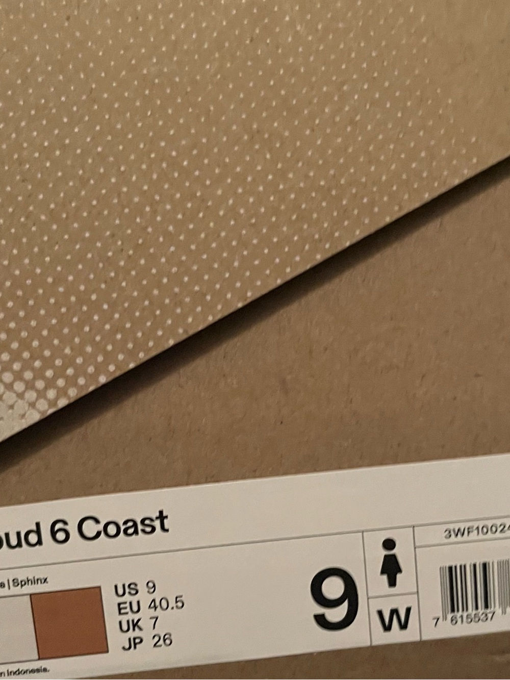 On Running Cloud 6 Coast Sneaker Gardenia/sphinx Cloud
(Cream) - Picture 16 of 16